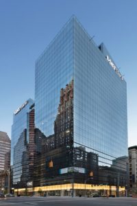 One Light Street is a 28-story office and luxury residential tower in Baltimore MD with a curtain wall facade