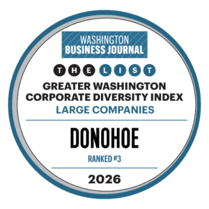 WBJ Corporate Diversity Index - Donohoe #3 badge